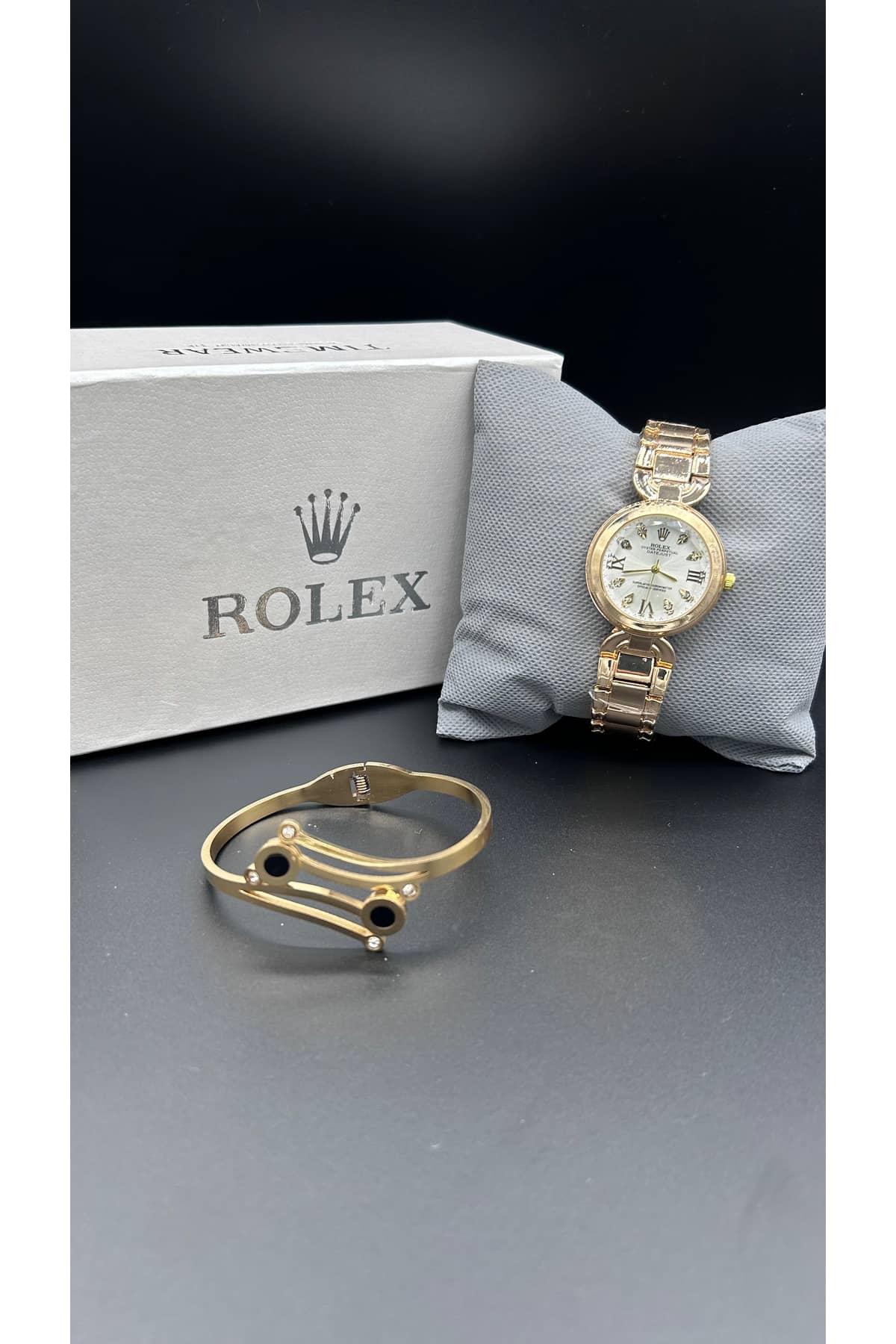 Rolex Bundle Offer | Ladies Watch + Bangle | Premium Box