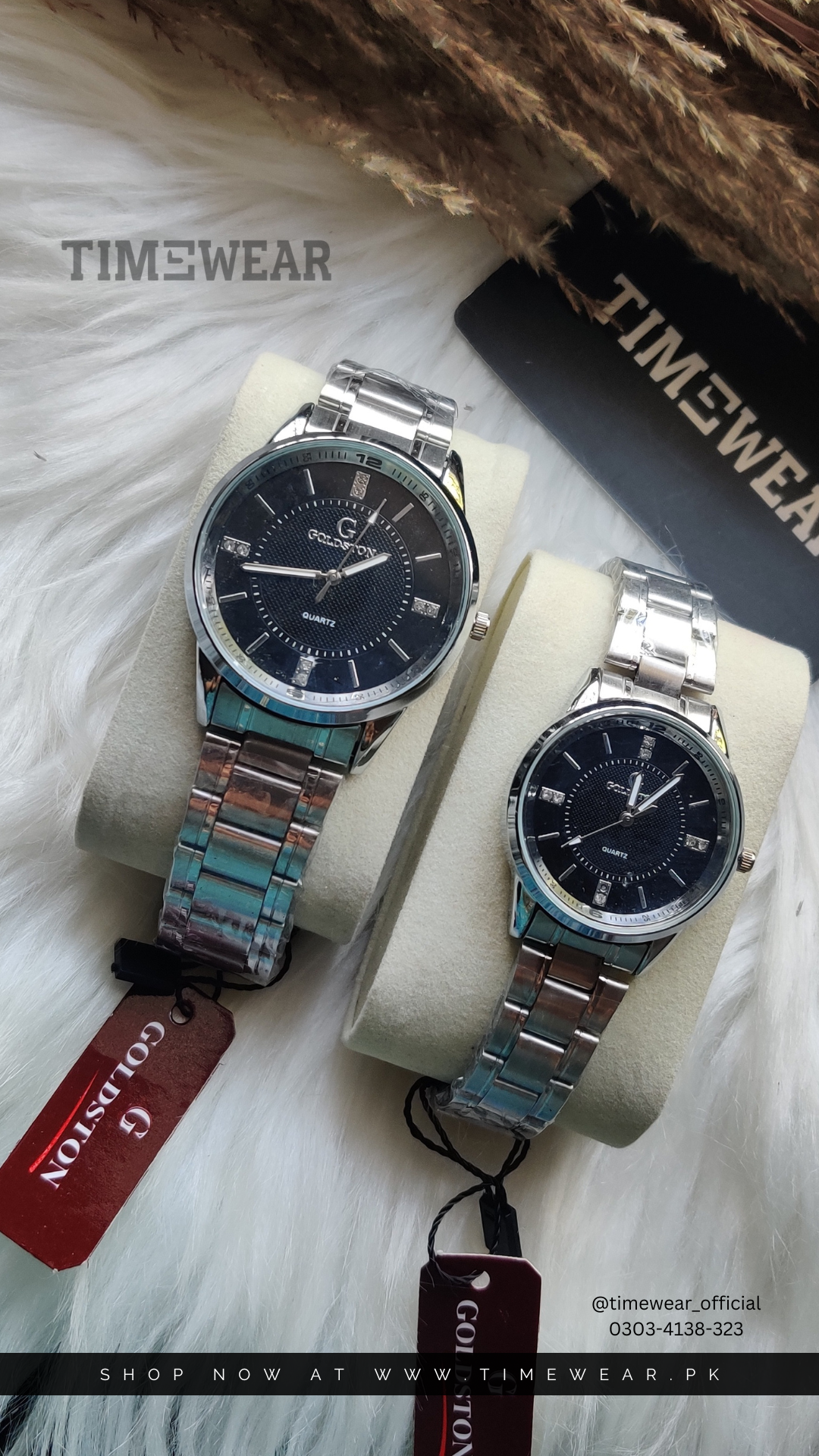 Couple Chain Watches (SB) - Premium Rolex Box