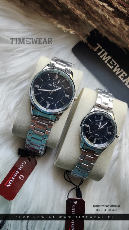 Couple Chain Watches (SB) - Premium Rolex Box