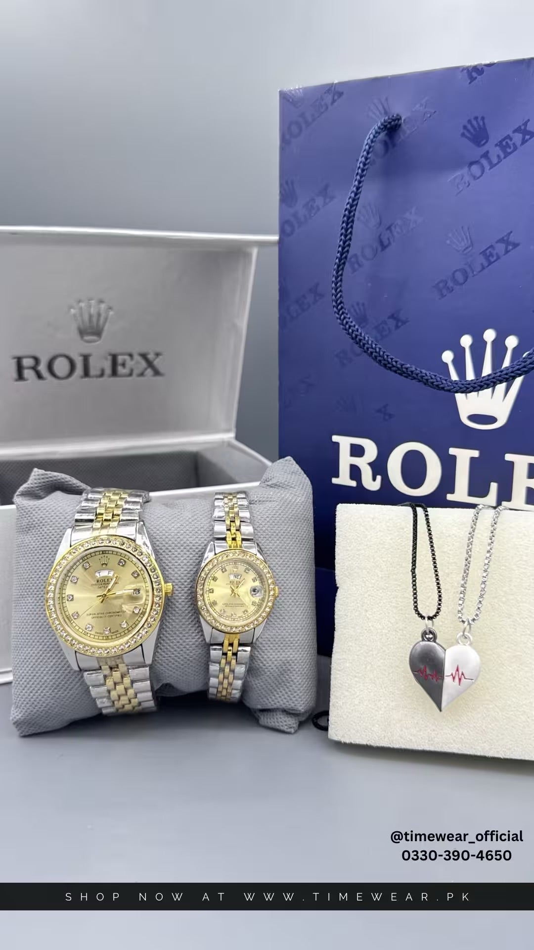Bundle Offer Rolex Couple Stone (TTG) - Magnetic Heartbeat Necklace
