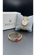Rolex Bundle Offer | Ladies Watch + Bangle | Premium Box