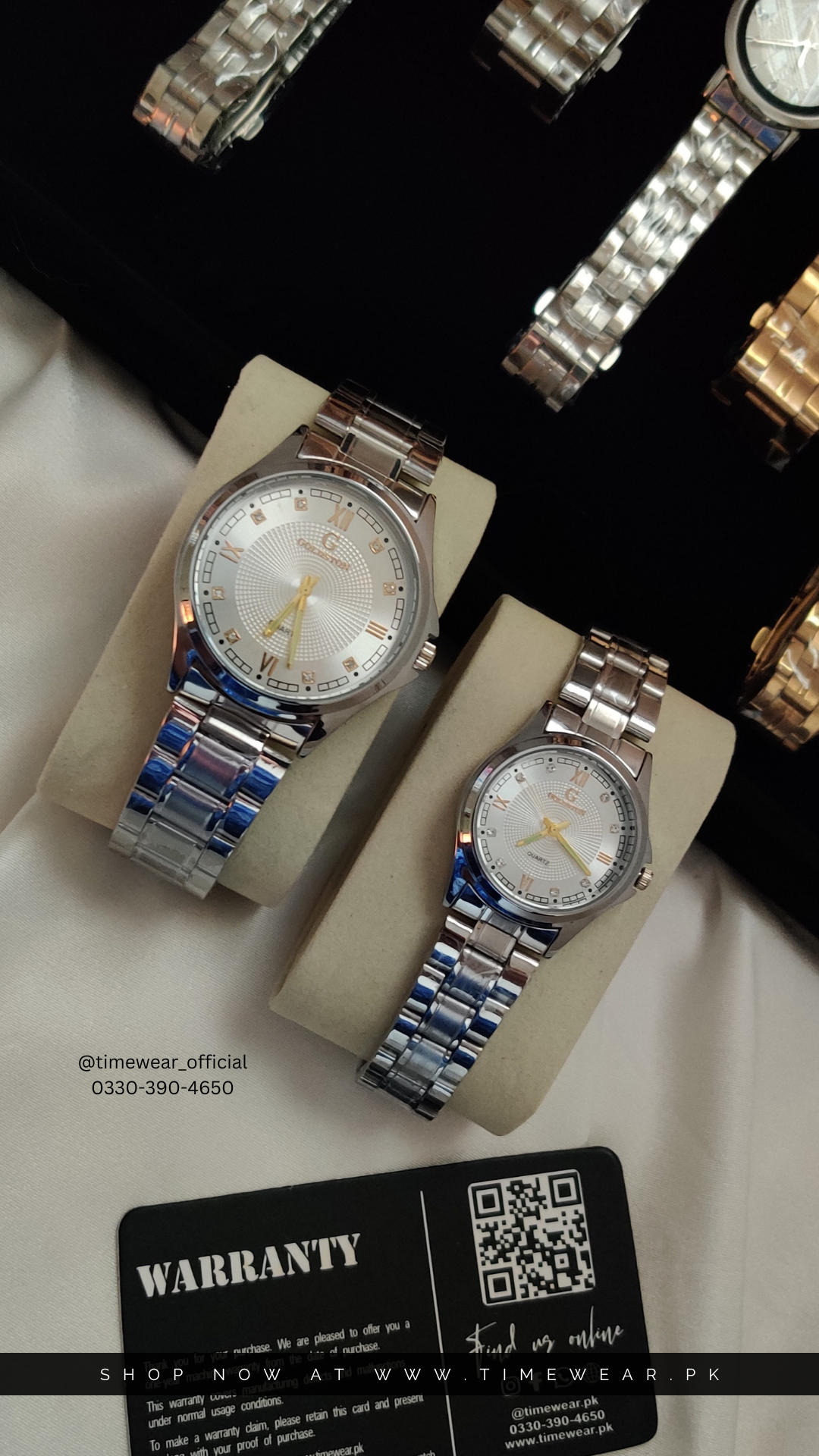 Couple Chain Watches NW- Premium Rolex Box