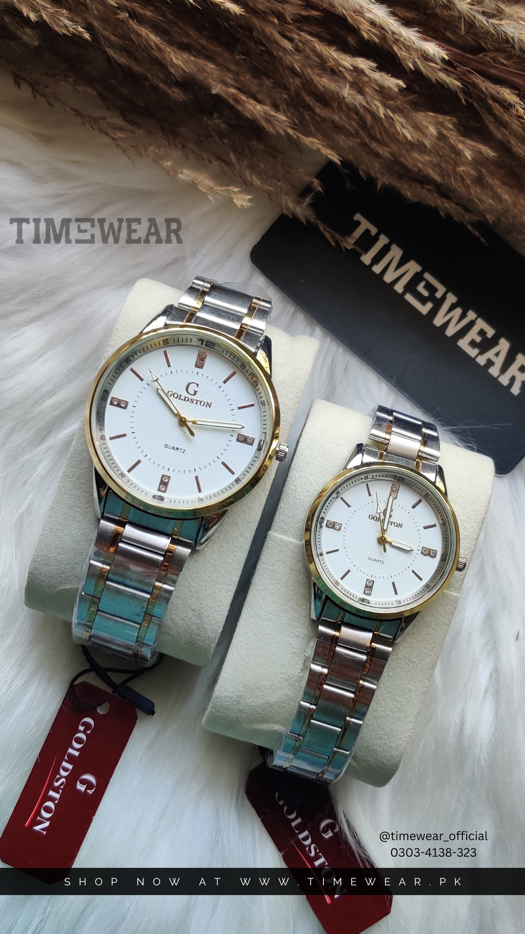 Couple Chain Watches (TTW) - Premium Rolex Box