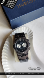 Hublot Chain Chrono Dial Black (Hublot Box & One Year Warranty Card)