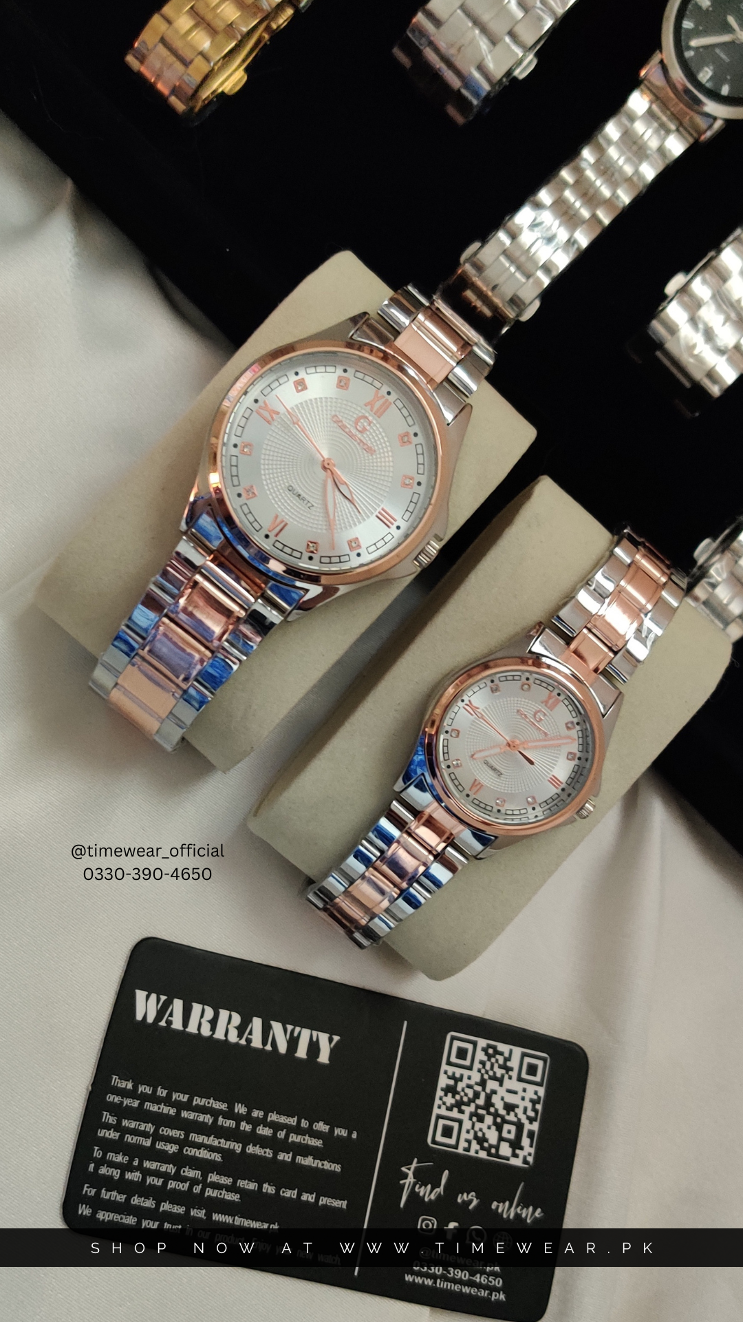 Couple Chain Watches NW- Premium Rolex Box