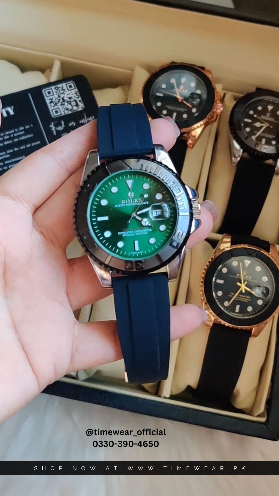 Rolex Gents Yacht Master Green with Rolex Box