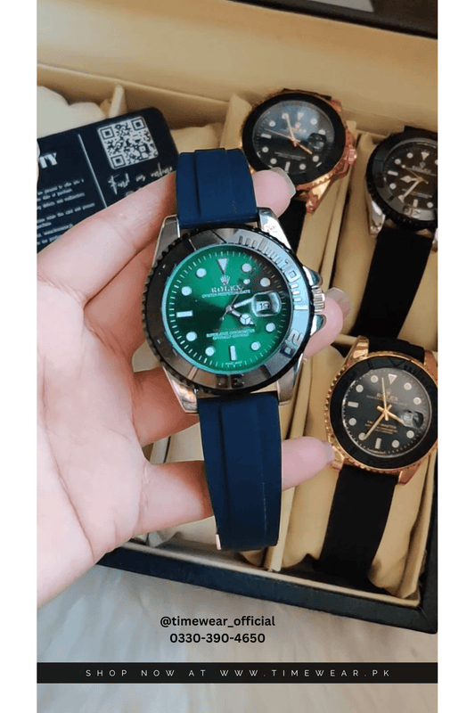 Rolex Gents Yacht Master Green with Rolex Box