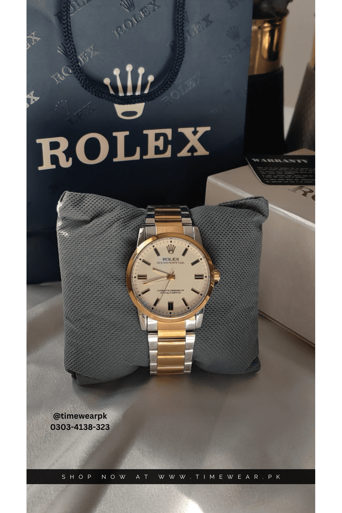 Rolex Gents NW TTG-wh with Rolex Box