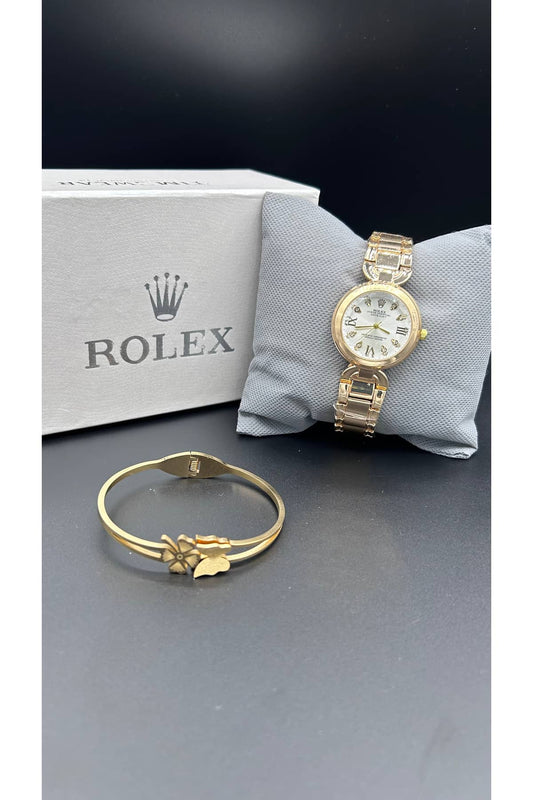 Rolex Bundle Offer | Ladies Watch + Bangle | Premium Box