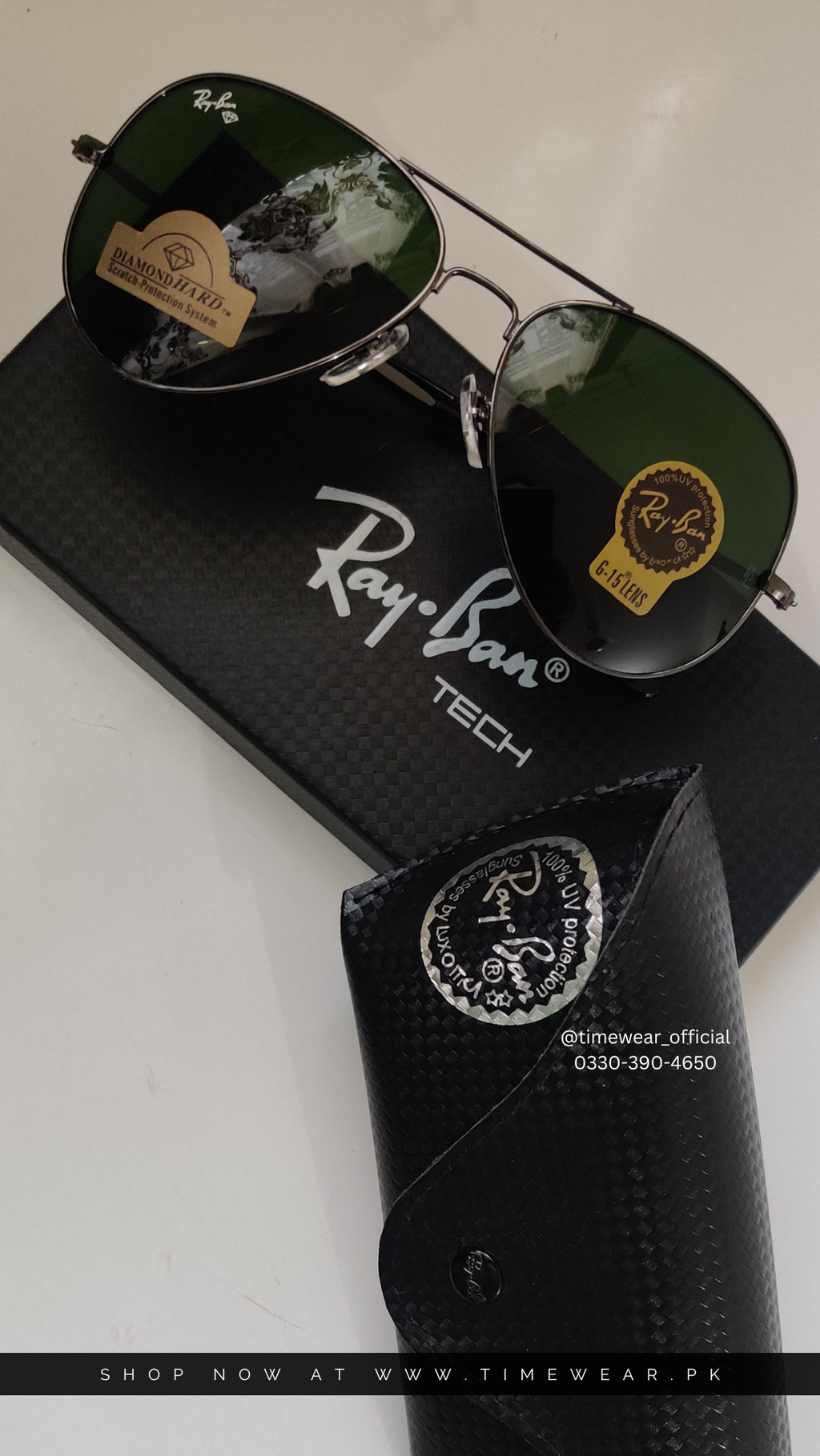 Aviator Sunglasses for Men (BK-GR)