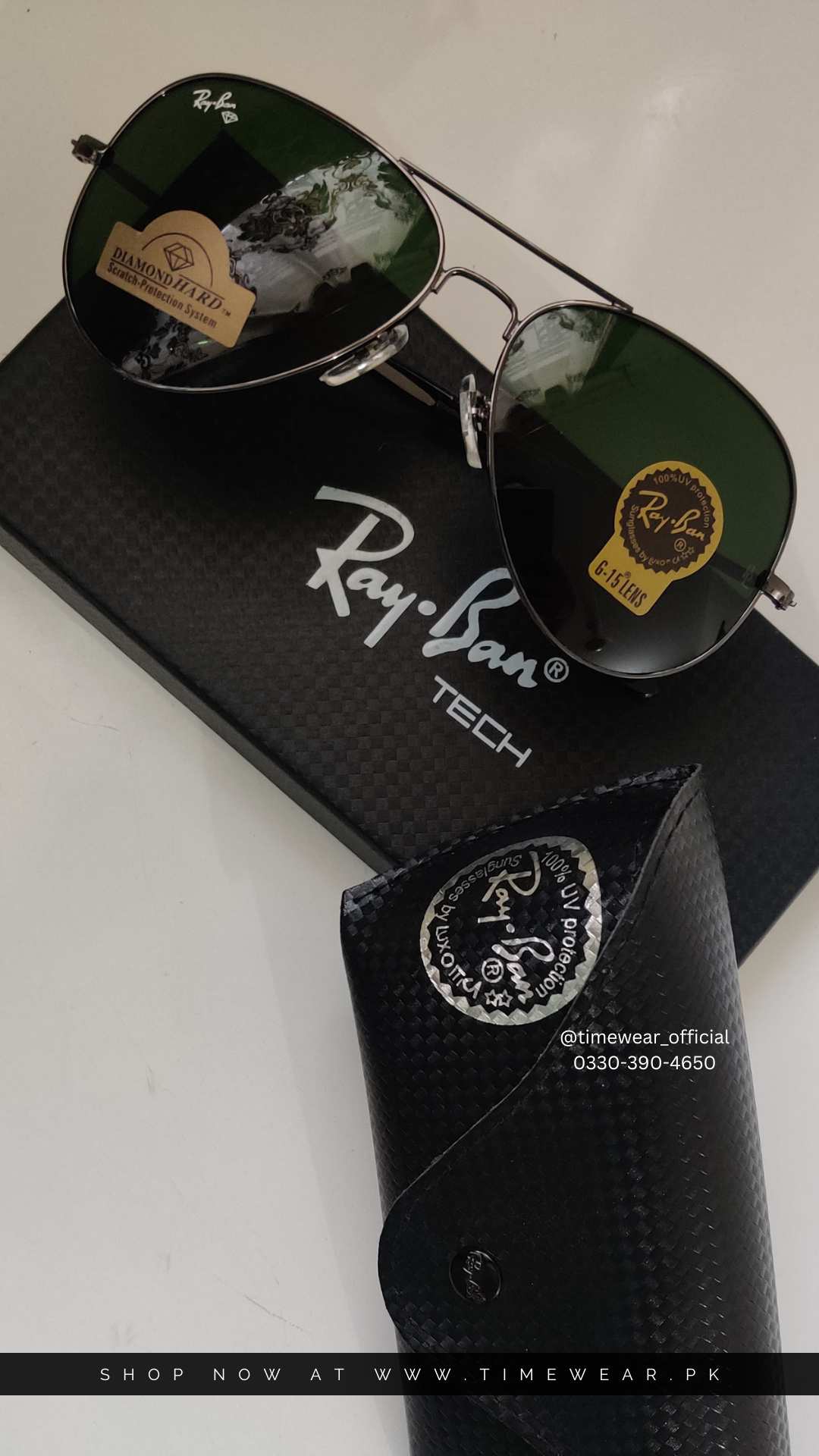 Aviator Sunglasses for Men (BK-GR)