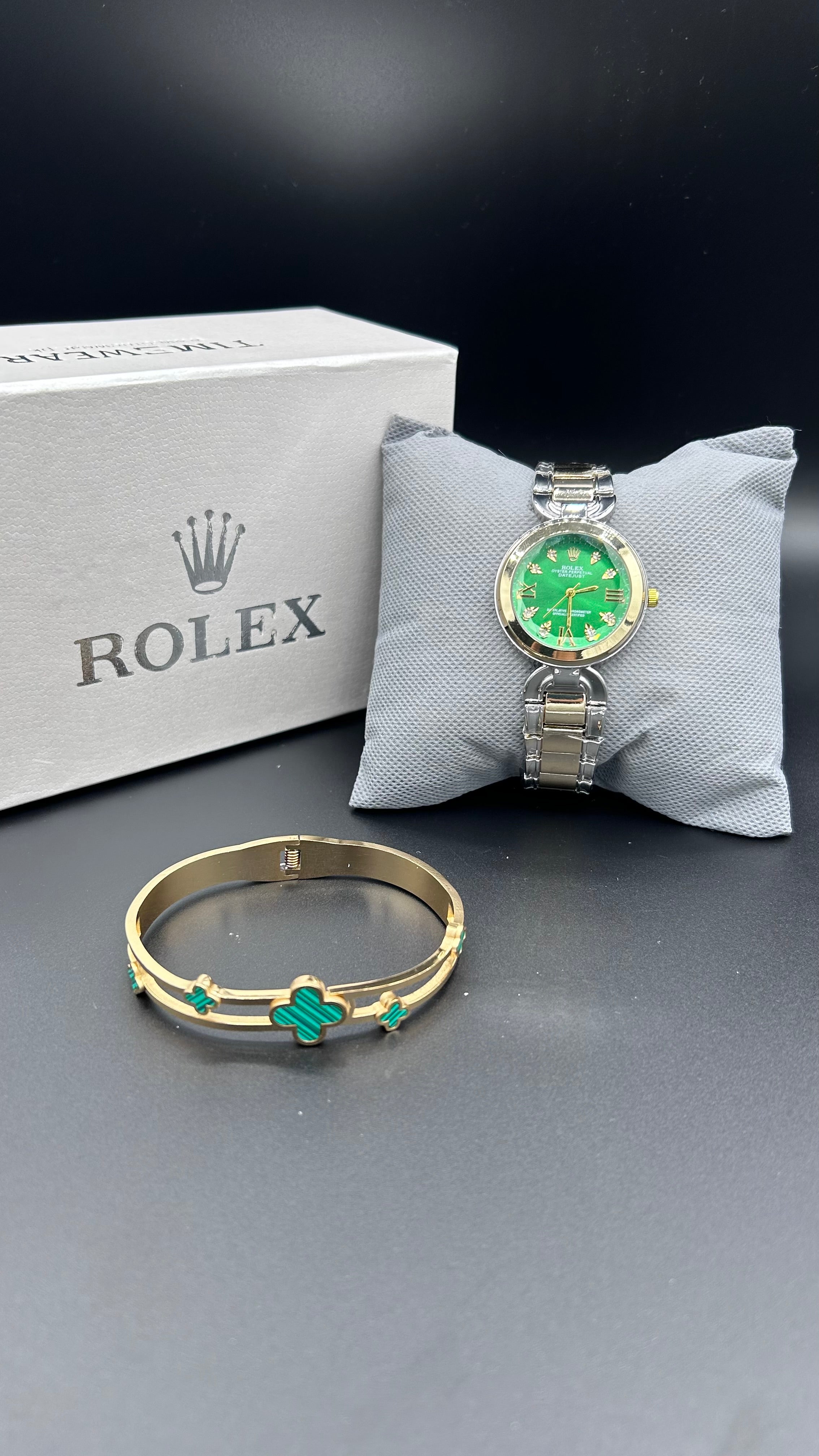 Rolex Bundle Offer | Ladies Watch + Bangle | Premium Box