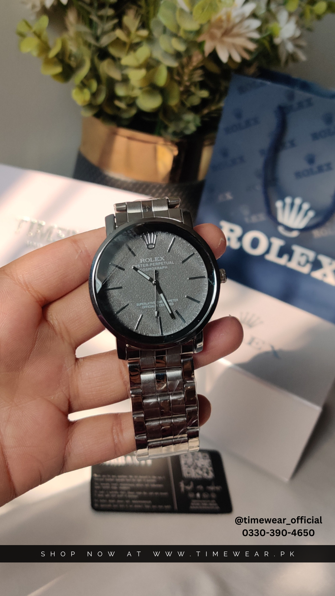 Rolex Gents S-Gray with Rolex Box