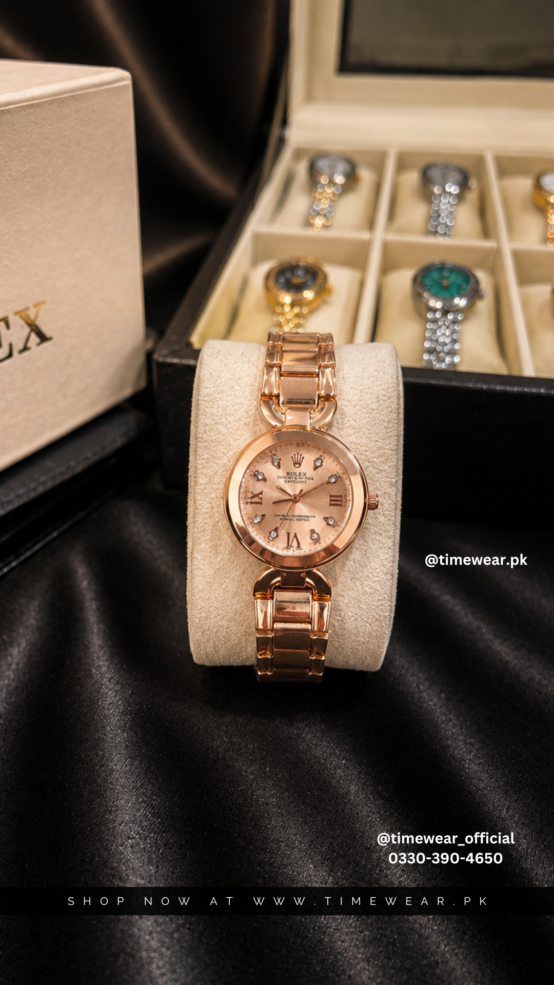 Rolex Roman Rose with Rolex Box & One Year Warranty