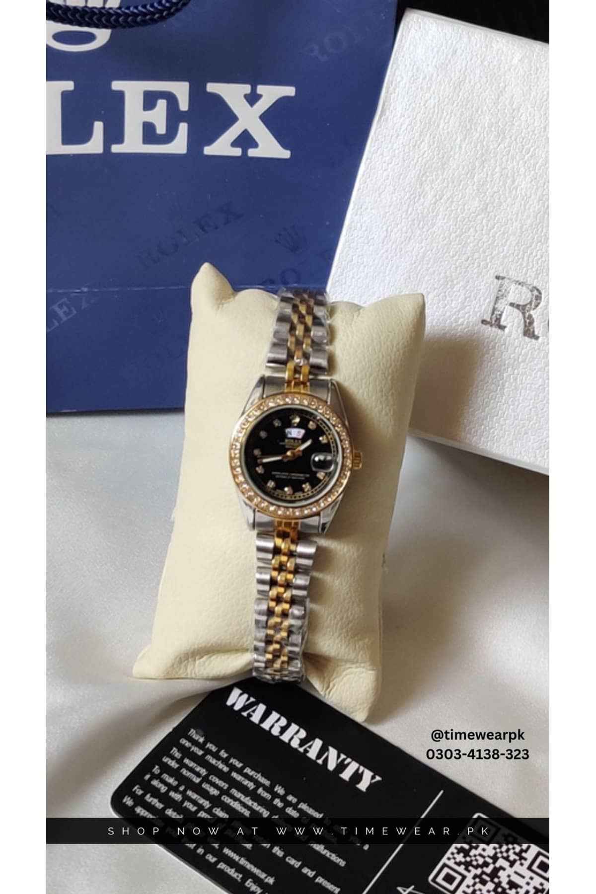 Rolex stone ladies with Rolex box TTBK