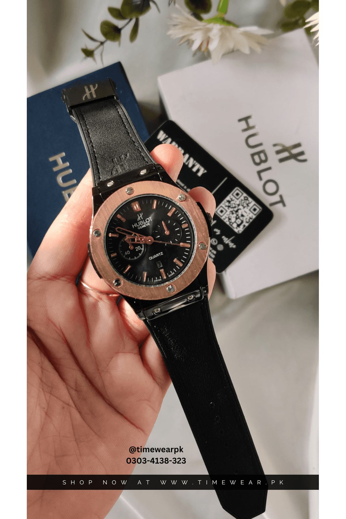 Hublot Strap Adjustable Master Lock (Hublot Box & One Year Warranty Card)