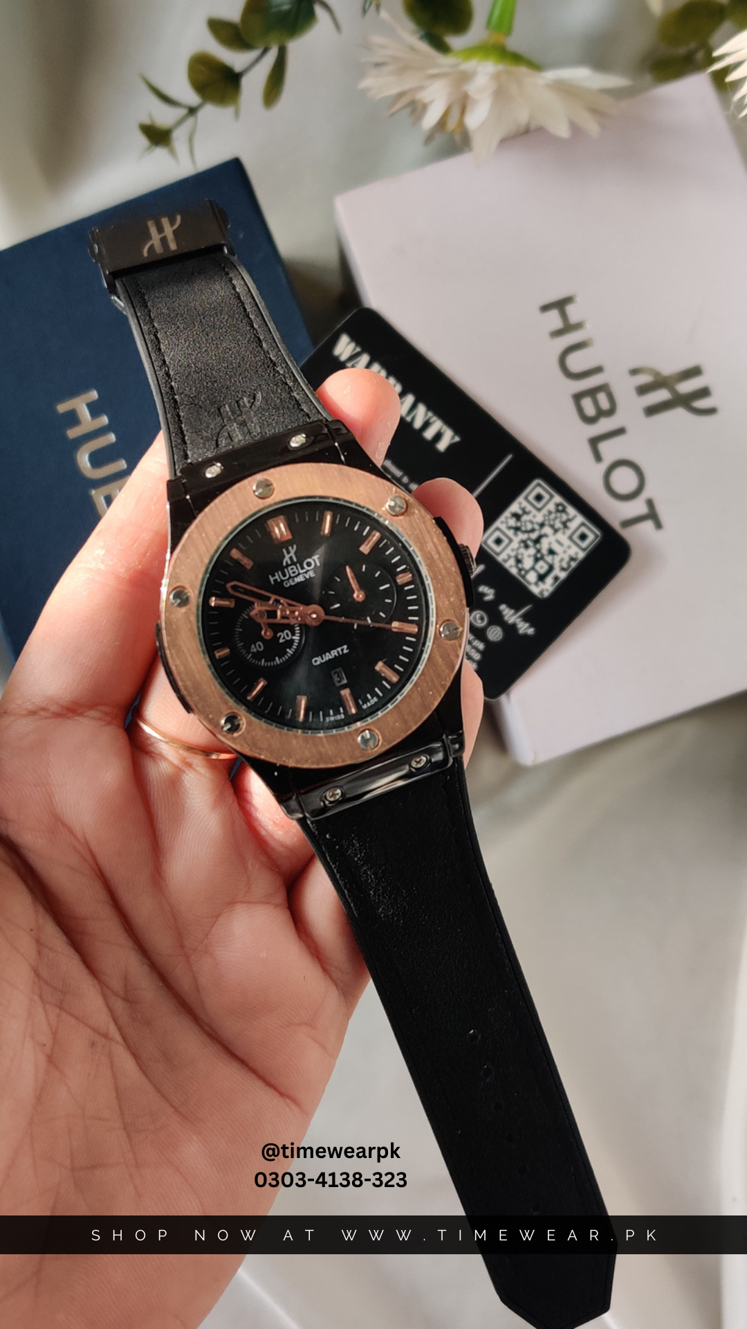 Hublot Strap Adjustable Master Lock (Hublot Box & One Year Warranty Card)