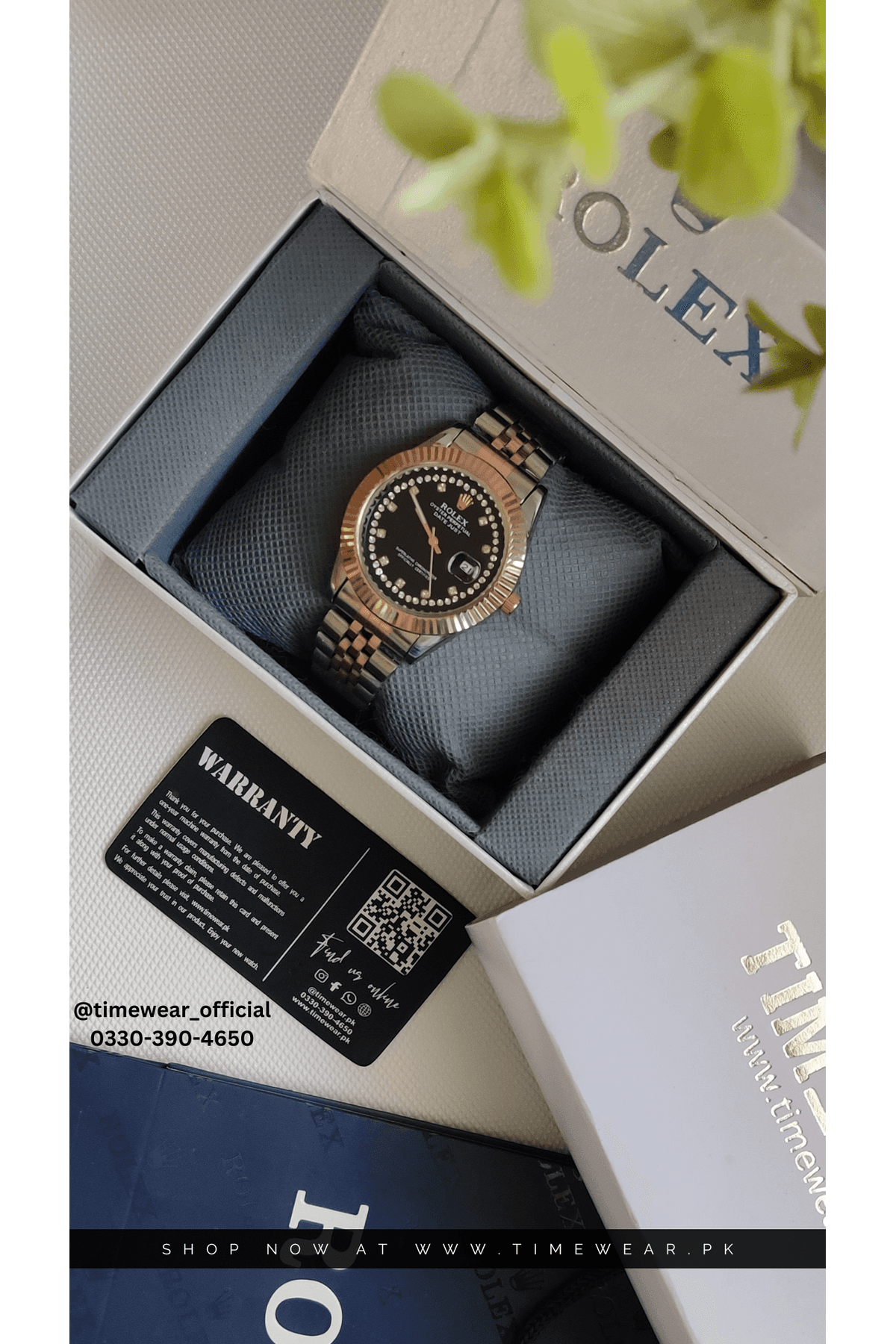 Rolex Gents Stone Date (Kan-TTC-Bk) with Rolex Box