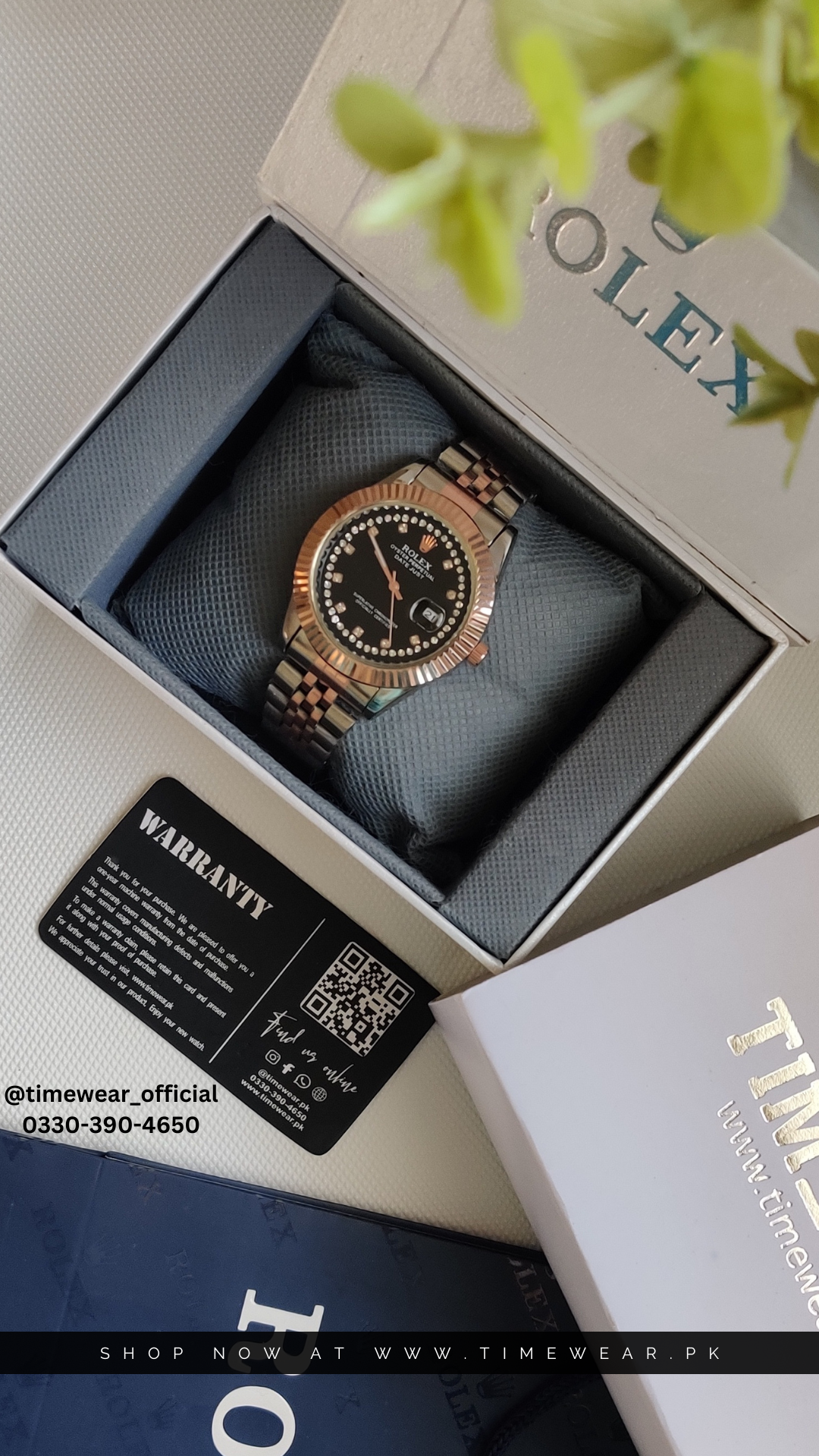 Rolex Gents Stone Date (Kan-TTC-Bk) with Rolex Box