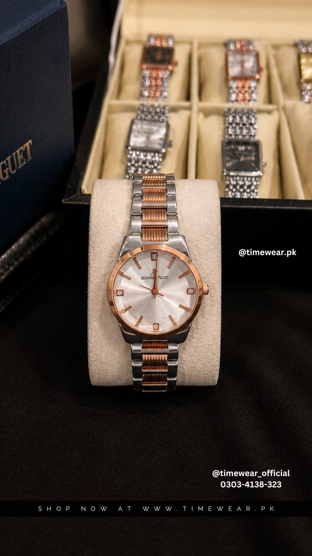 Audemars Piguet Ladies (TT-Rose White) with Premium Box