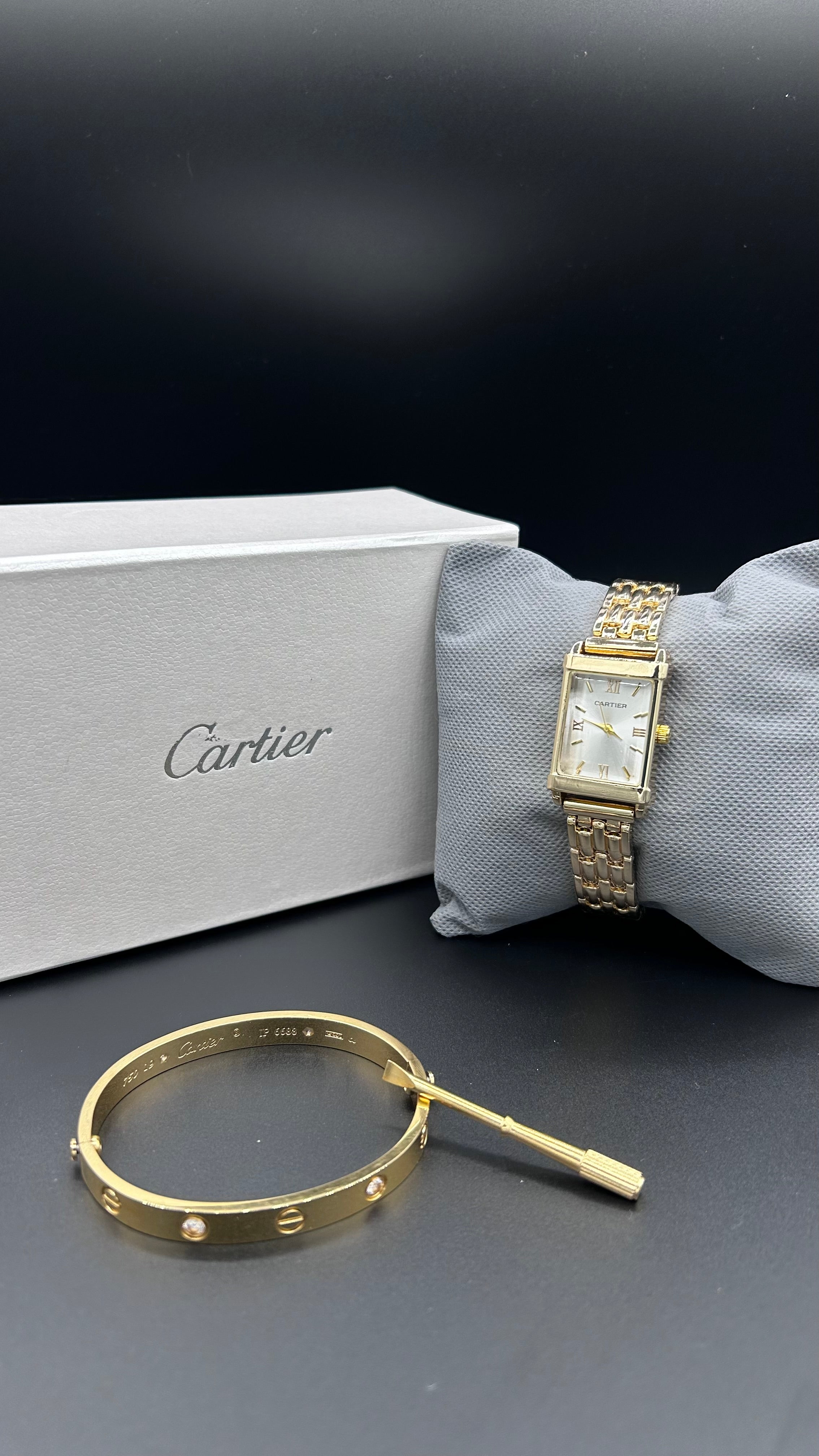 Cartier Bundle Offer | Ladies Watch + Bangle | Premium Box