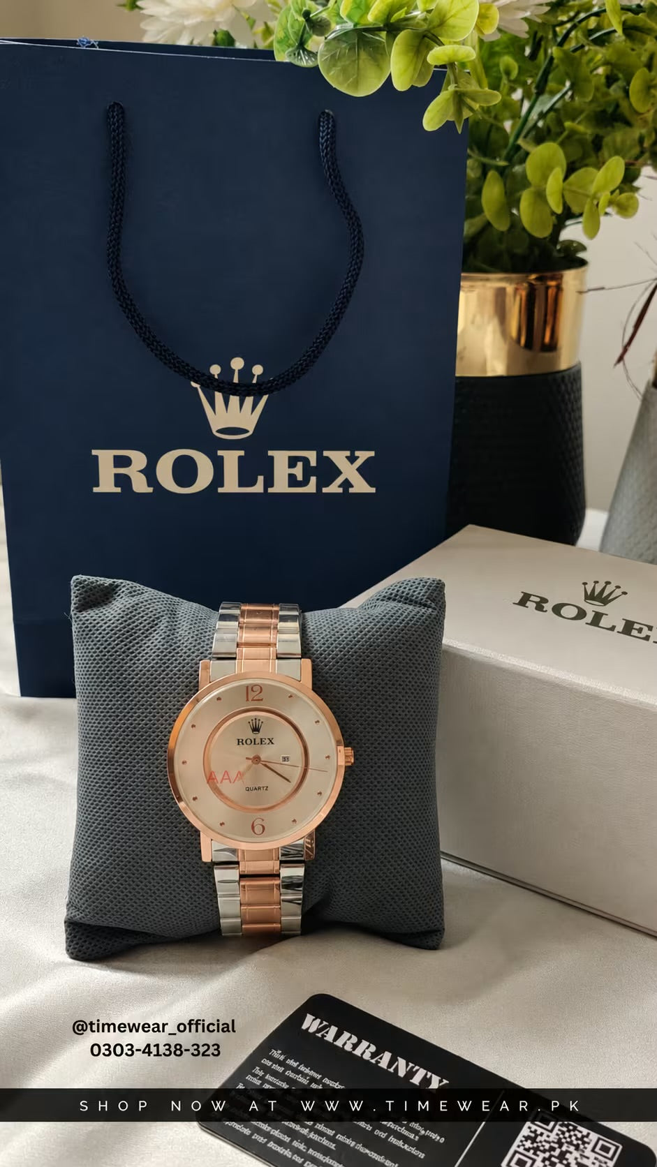 Rolex Gents SLM (CW) with Rolex Box & One Year Warranty Card