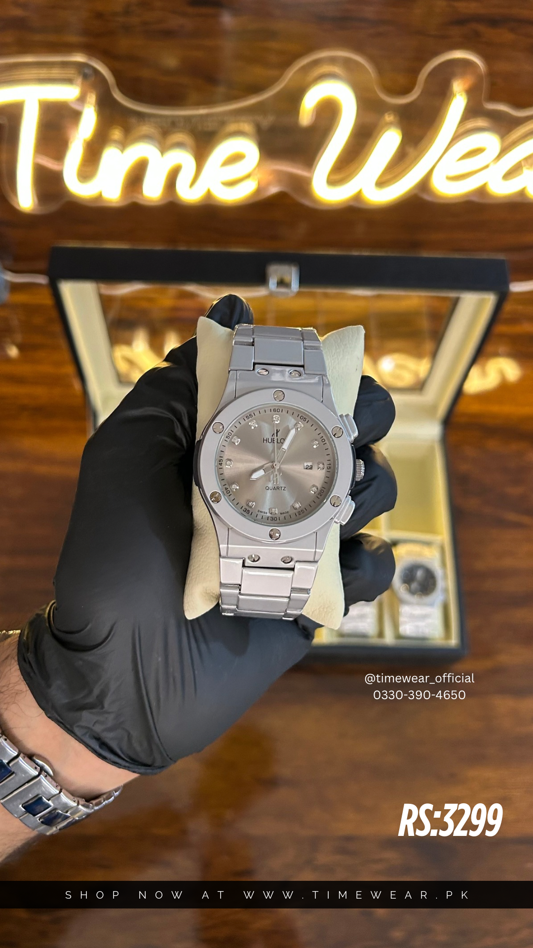 Hublot Chain Heavyweight NW (S-GY) (Hublot Box & One Year Warranty Card)