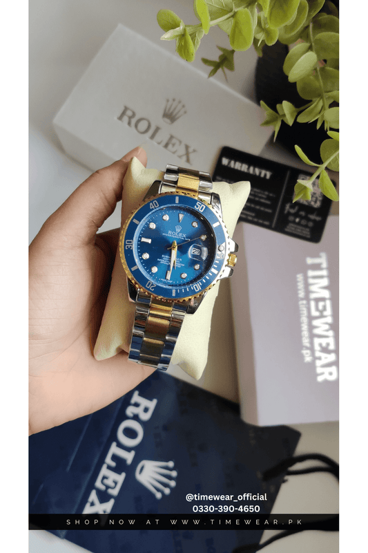 Rolex Gents Submariner (Two Tone Chain Blue Dial) Premium Rolex Box