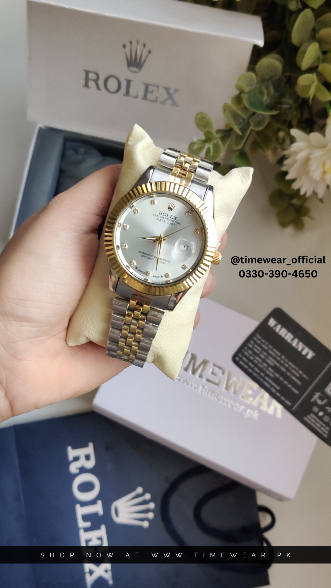 Rolex Gents Date (TTG-WH) with Rolex Box