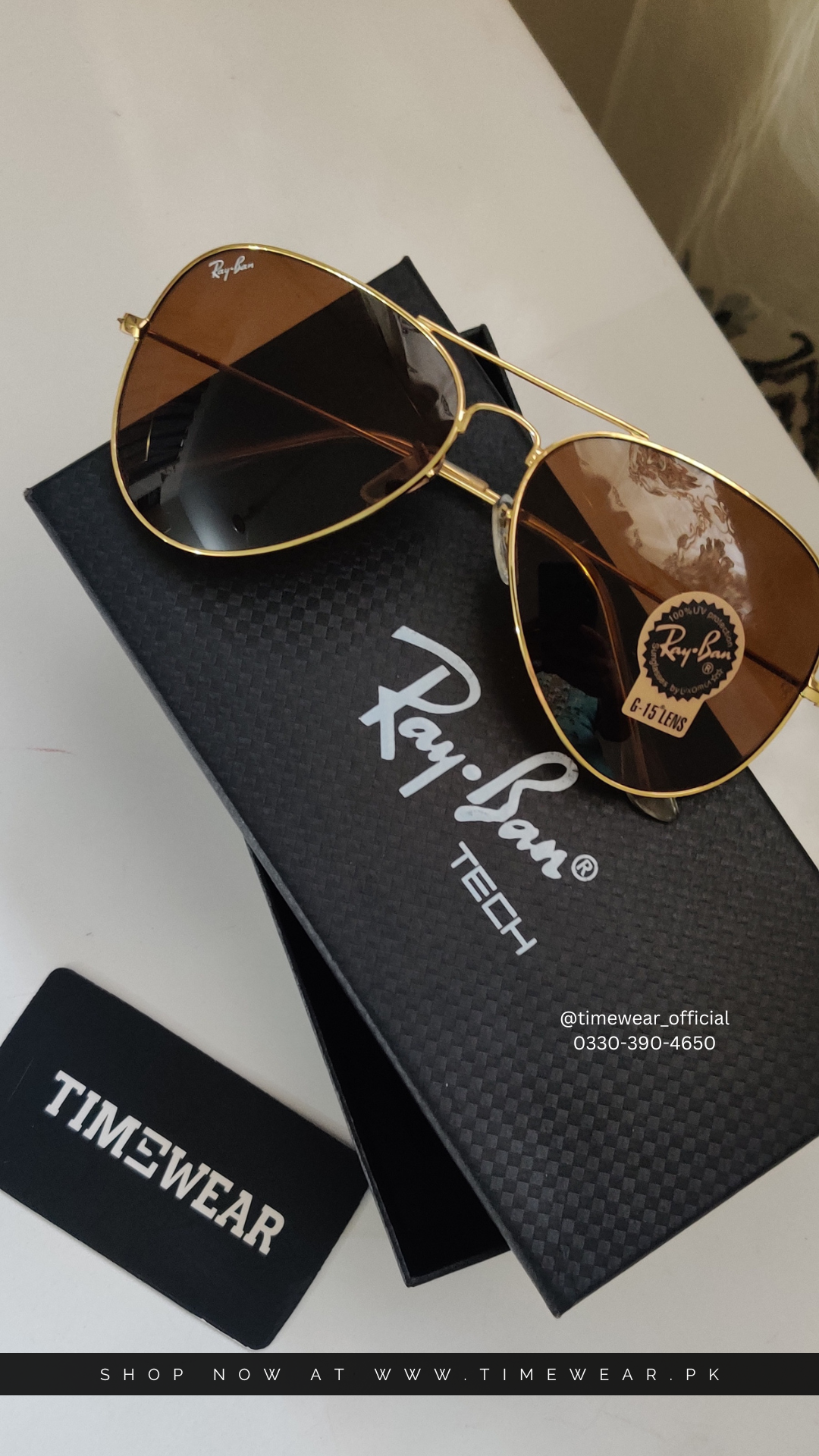 Aviator Sunglasses for Men (G-BR)