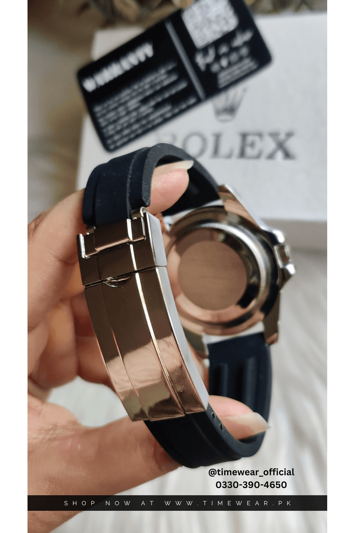 Rolex Gents Yacht Master Silver Black with Rolex Box