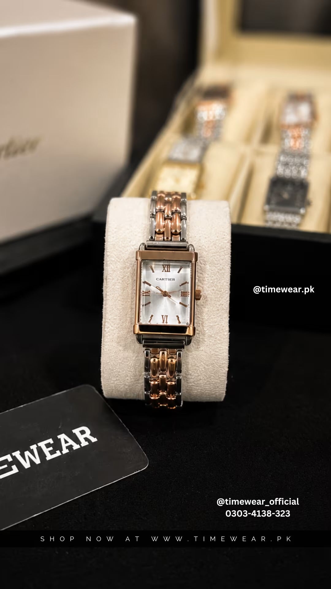 Cartier Ladies Watch Roman (TTCW) with Cartier Box & One Year Warranty