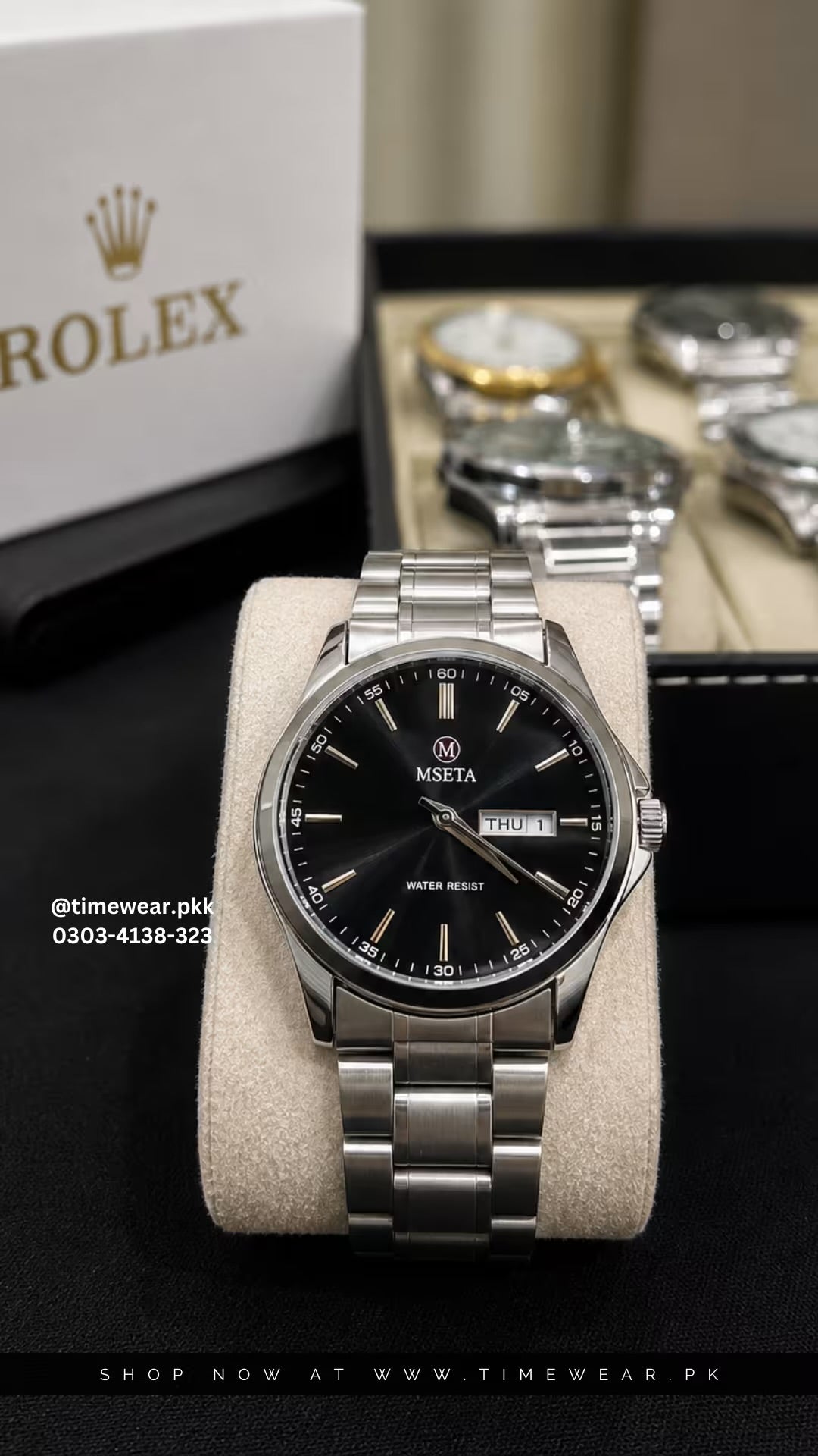 Mseta Gents TTG with Rolex Box & One Year Warranty