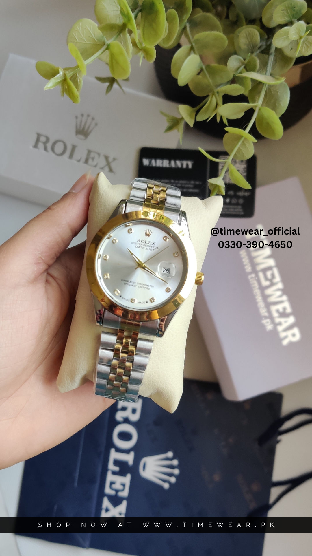 Rolex Gents Date (TTG-WH) with Rolex Box