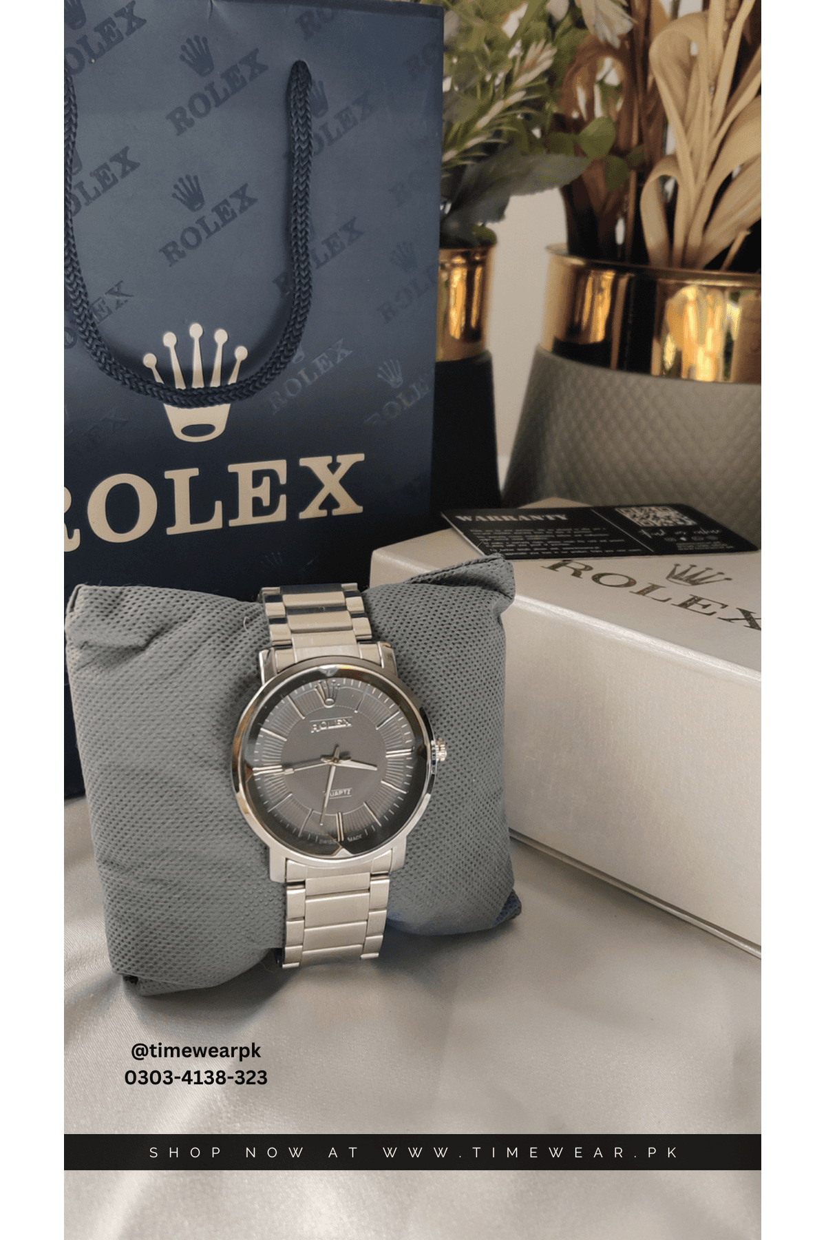 Rolex Gents S-Gray with Rolex Box
