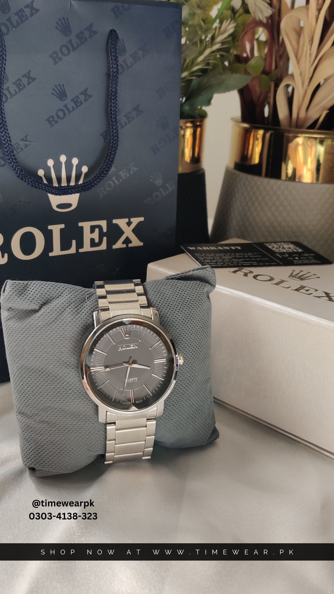 Rolex Gents S-Gray with Rolex Box