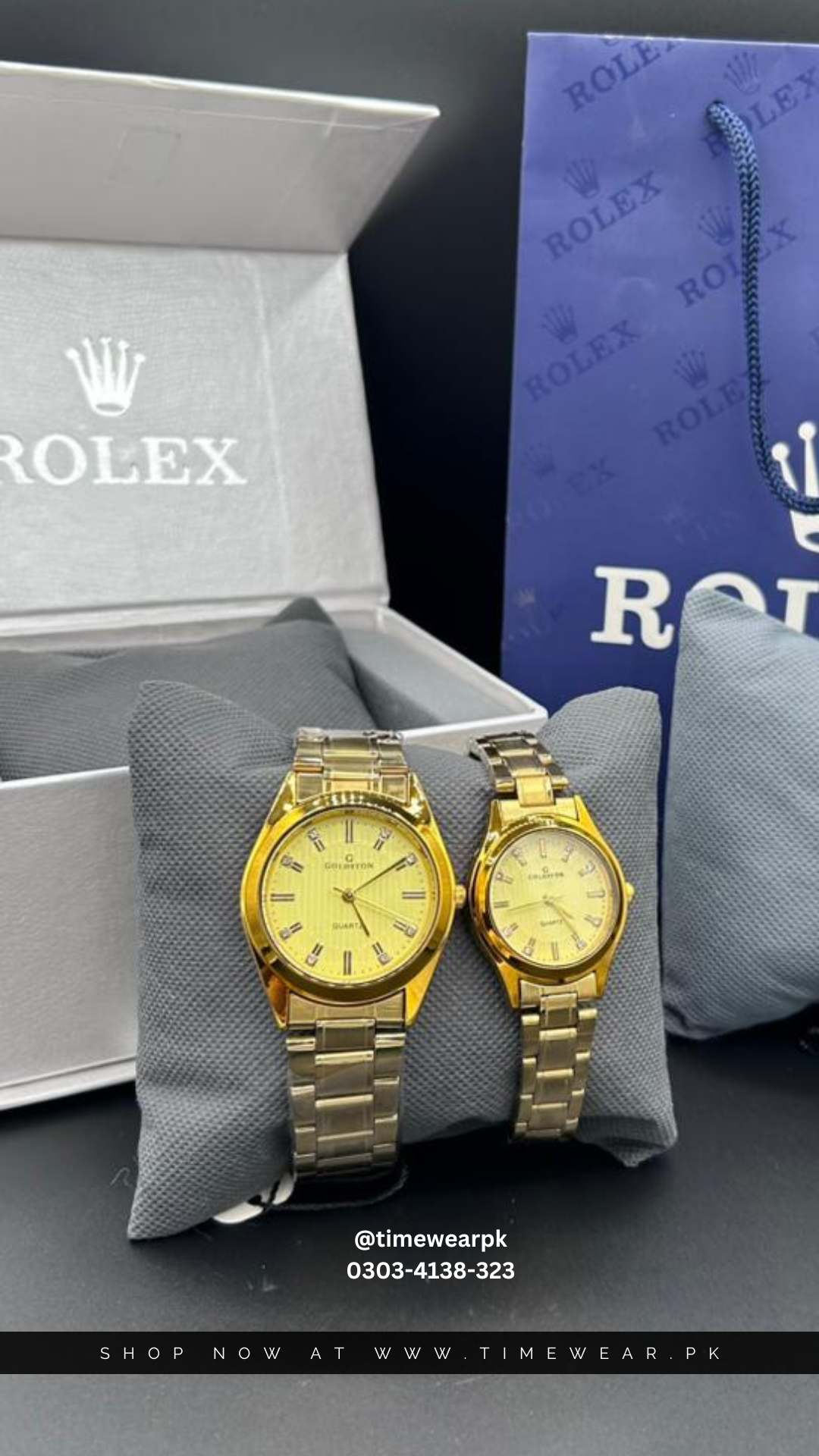 Couple Chain Slim Dial (GG) - Premium Box