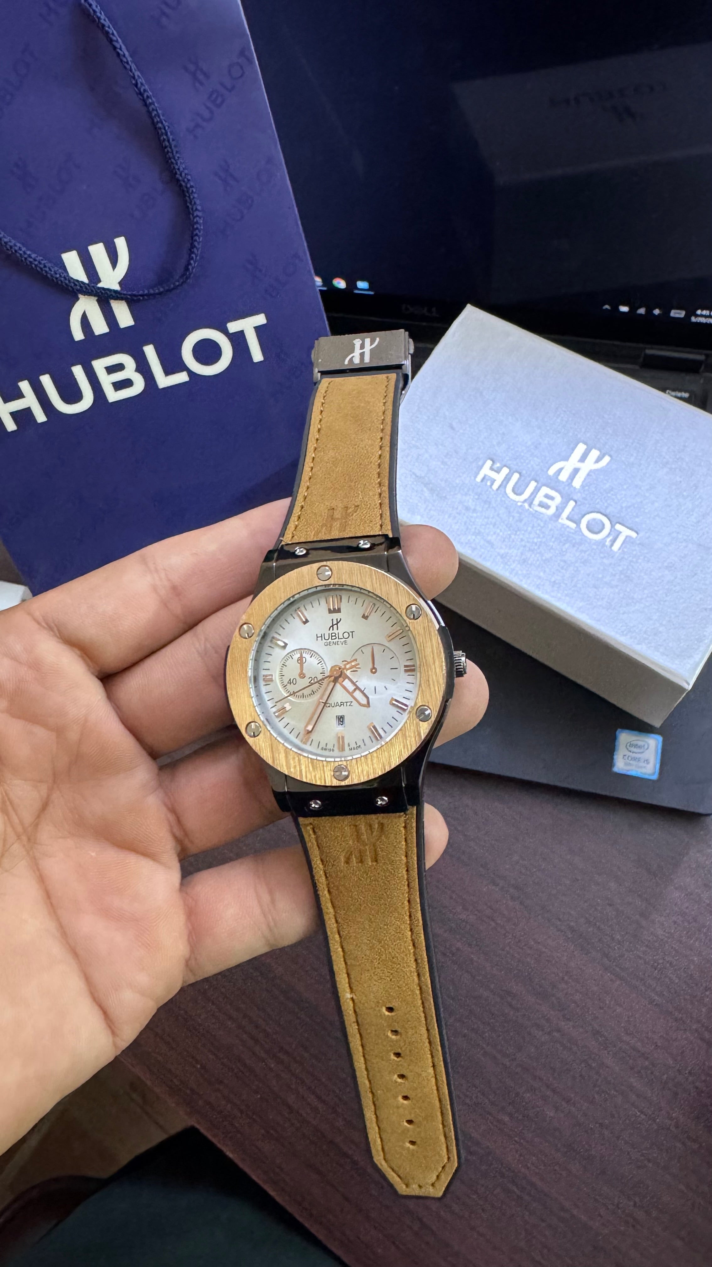 Hublot Strap Adjustable Master Lock (Hublot Box & One Year Warranty Card)