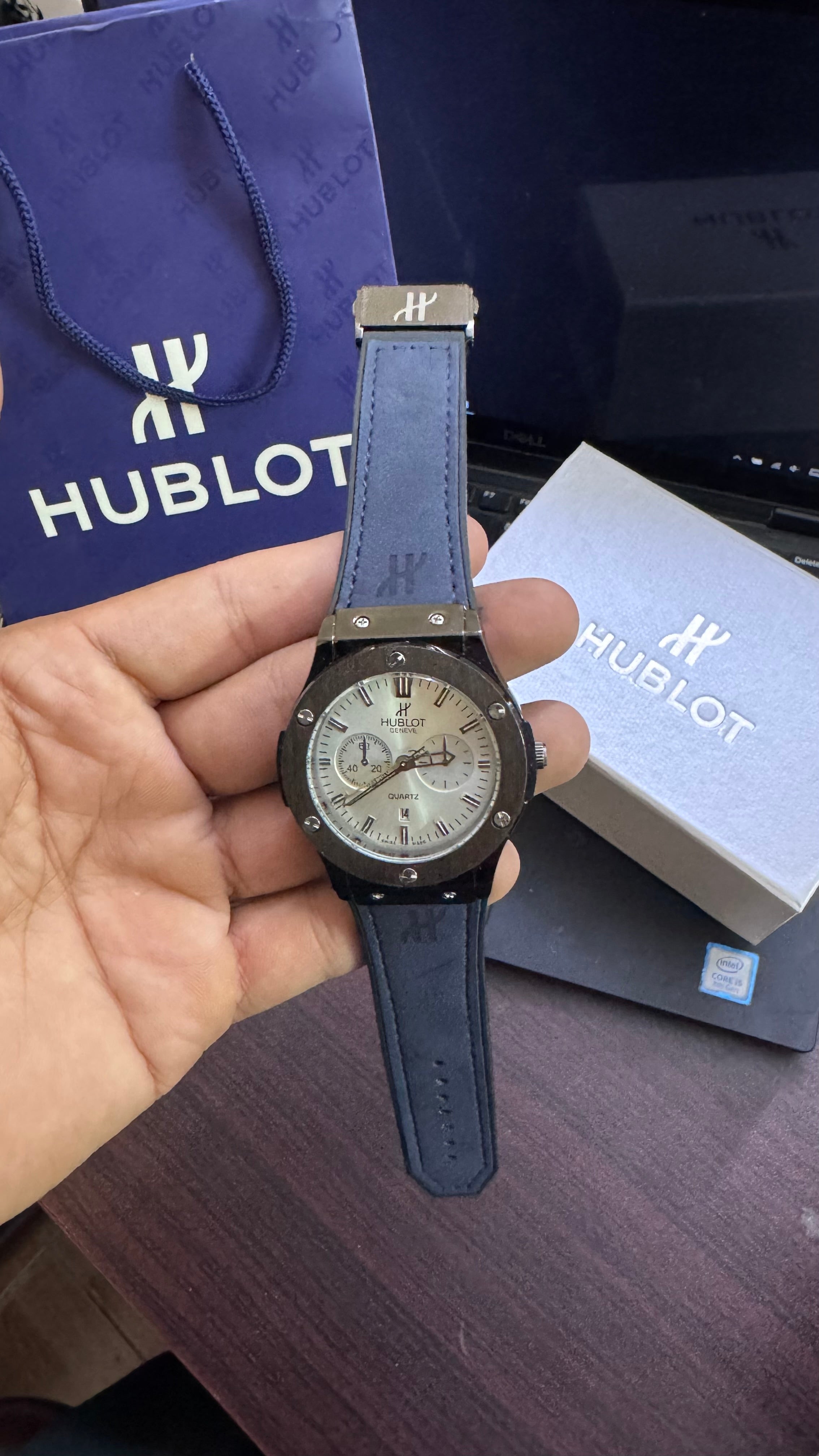 Hublot Strap Adjustable Master Lock (Hublot Box & One Year Warranty Card)