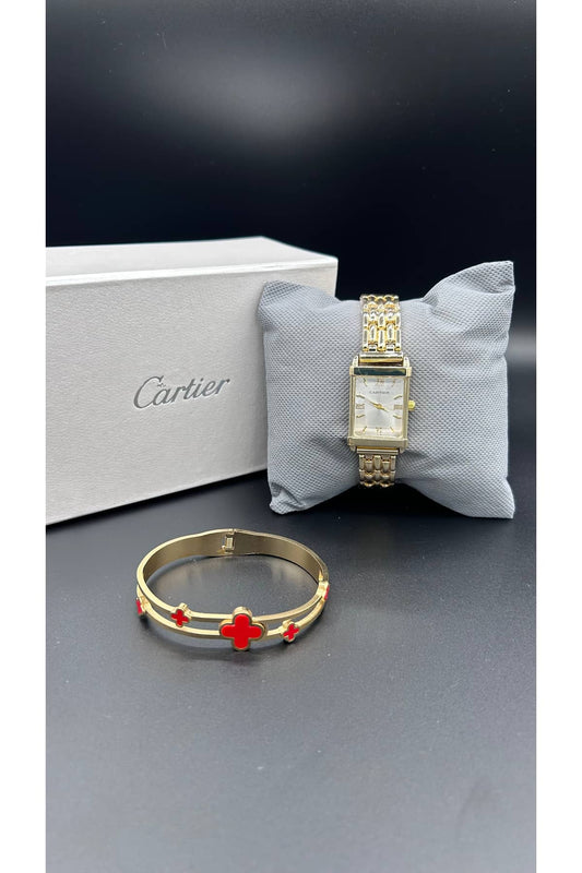 Cartier Bundle Offer | Ladies Watch + Bangle | Premium Box
