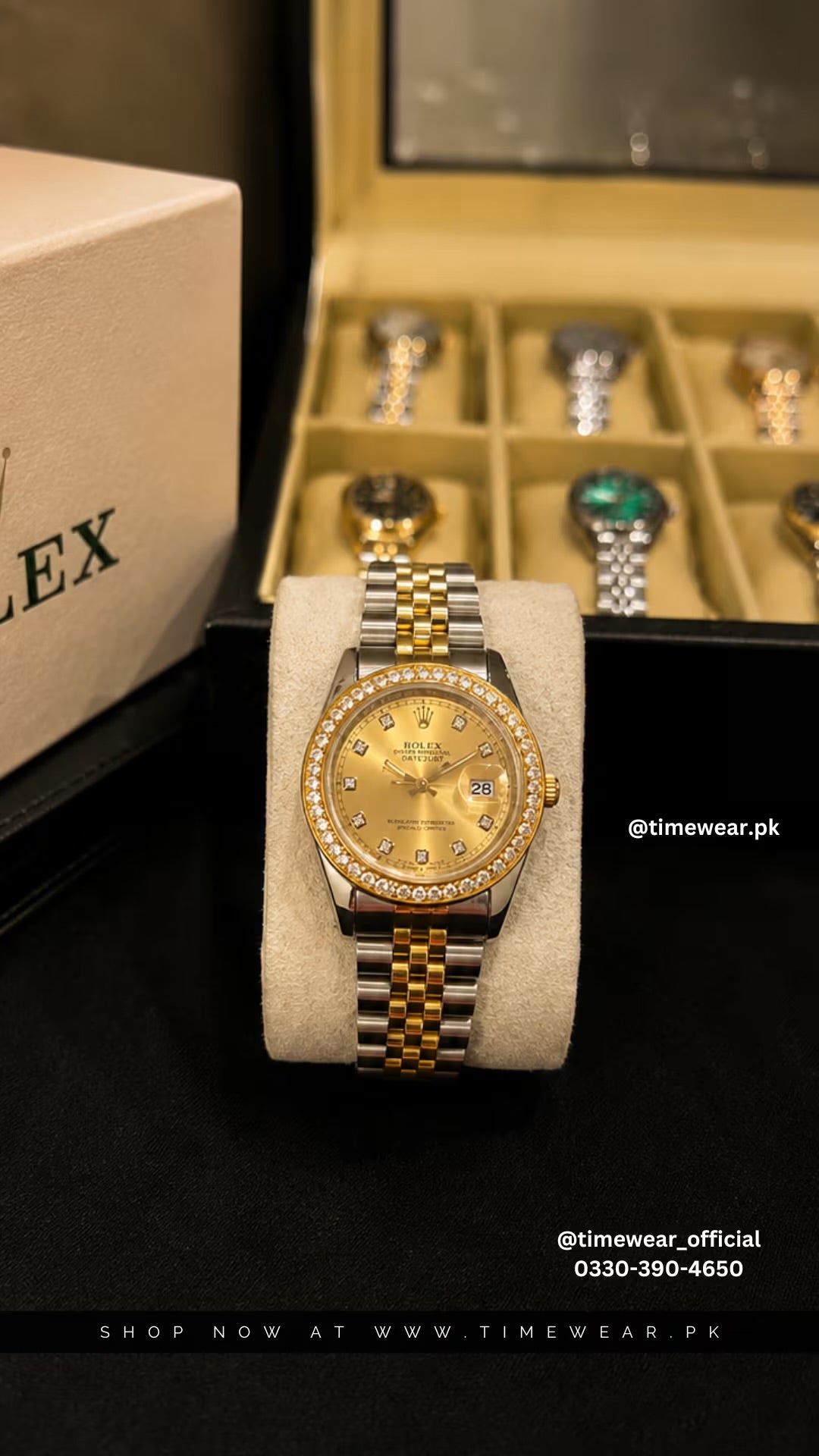 Rolex Day-Date-36mm (TTG-Golden) with Rolex Premium Box