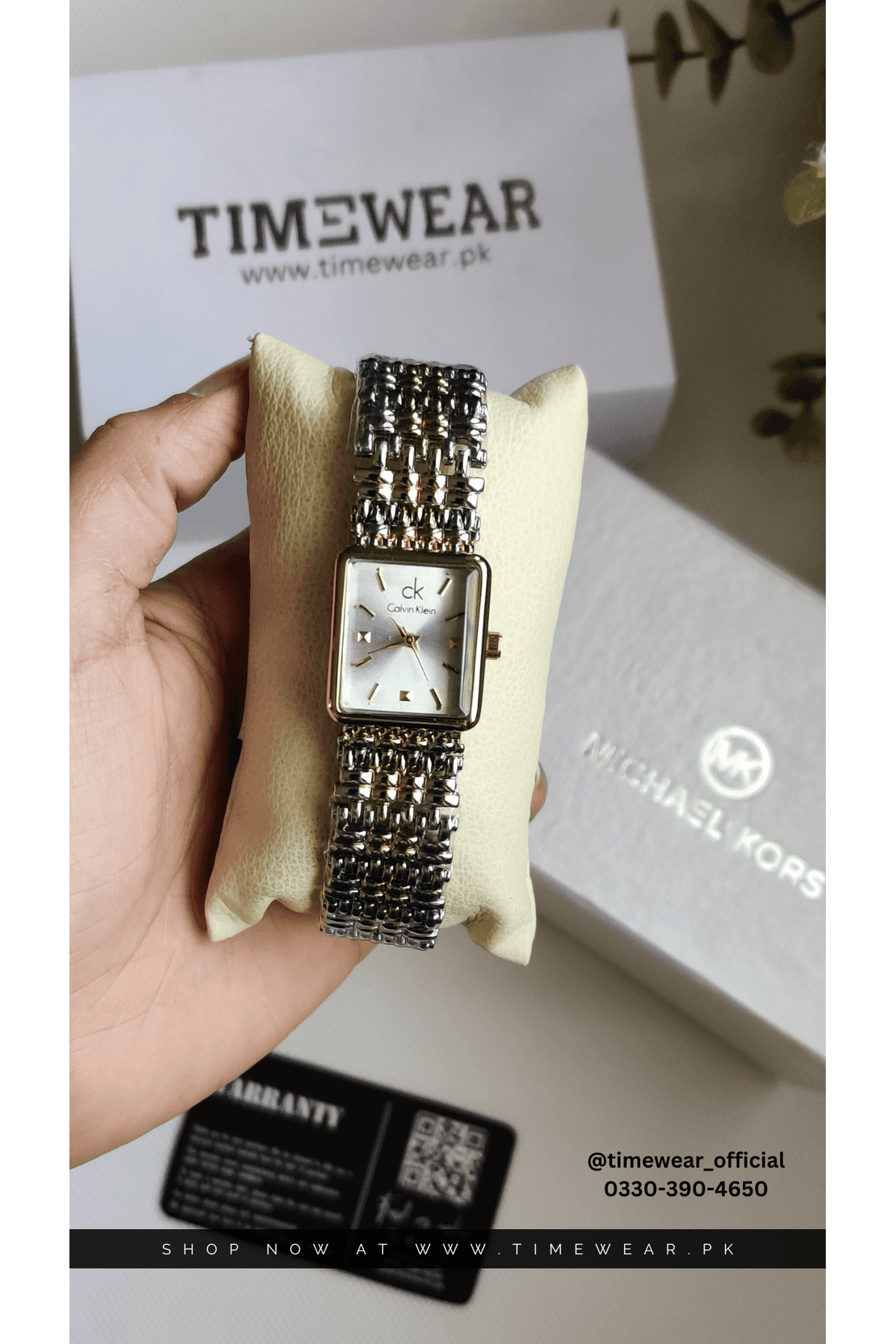 Calvin Klein Square Ladies Watch with Premium Box (TTG)
