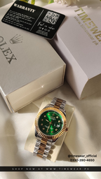 Rolex Gents Crown Lock (Kan-TTG-Green) Premium Rolex Box, Bag & Warranty Card