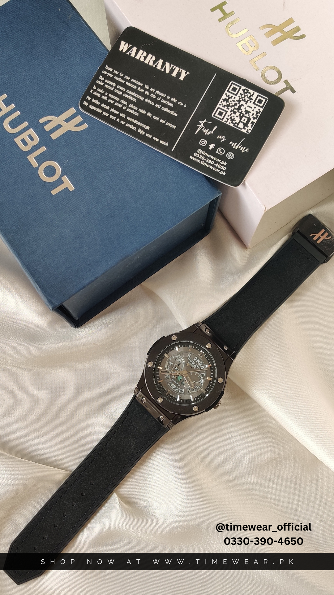 Hublot Strap Adjustable Master Lock (Hublot Box & One Year Warranty Card)