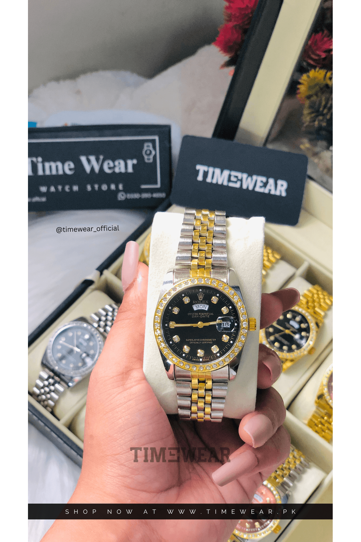 Rolex Day-Date-36mm (TTG-BK) with Rolex Premium Box