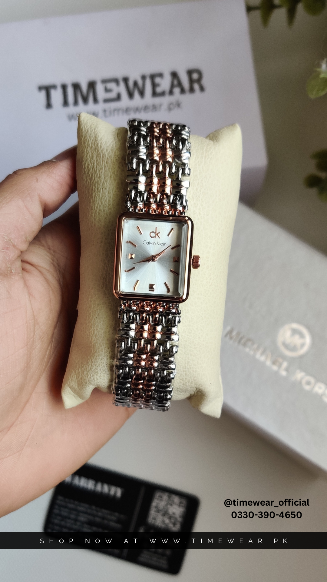Calvin Klein Square Ladies Watch with Premium Box (TTC)