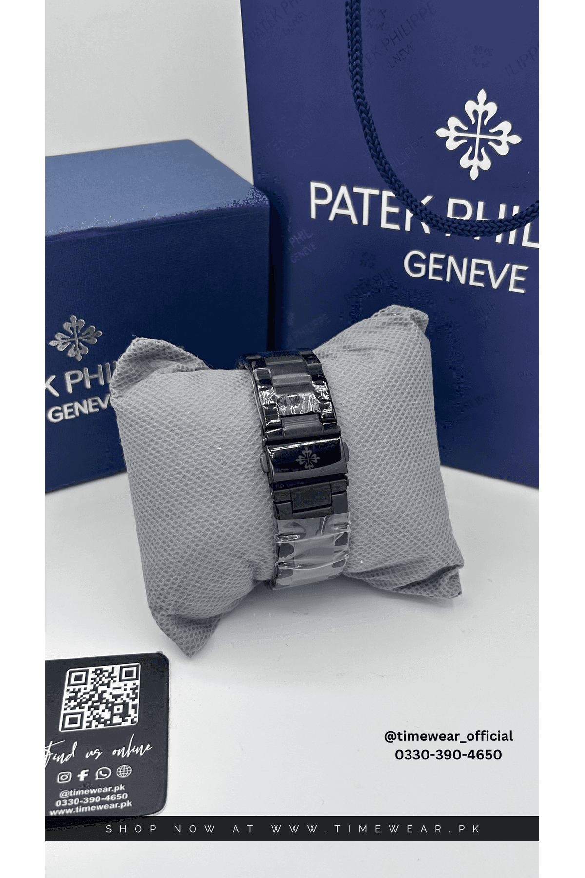 Patek Phillips Black-Green with Patek Box
