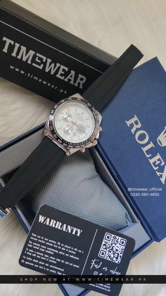 Daytona Strap (Black-Wh)