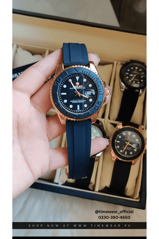 Rolex Gents Yacht Master Rose Gold with Rolex Box