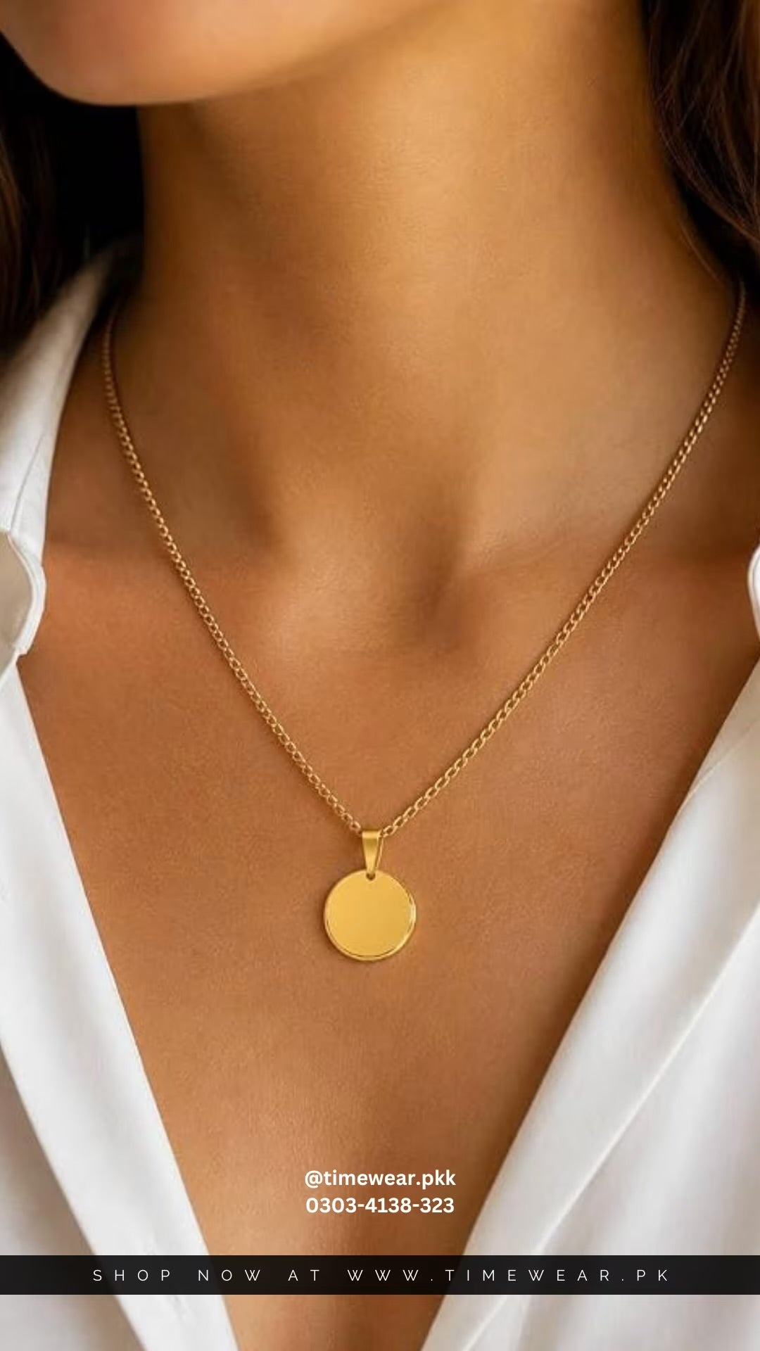 Golden Coin Necklace For Women